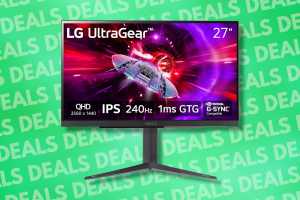 LG's 27-inch 1440p 240Hz monitor is a whopping 45% off on Amazon