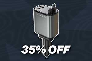 This 4-in-1 charger powers your devices while driving. Now 35% off!