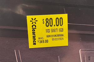 A lucky Reddit user found an RTX 5060 Ti for just $80 at Walmart